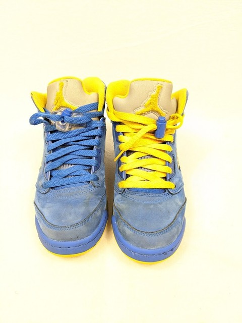 Nike Air Jordan 5 Retro Laney JSP Royal Blue Yellow Ci3287-400 Youth Size 4y for sale online | eBay