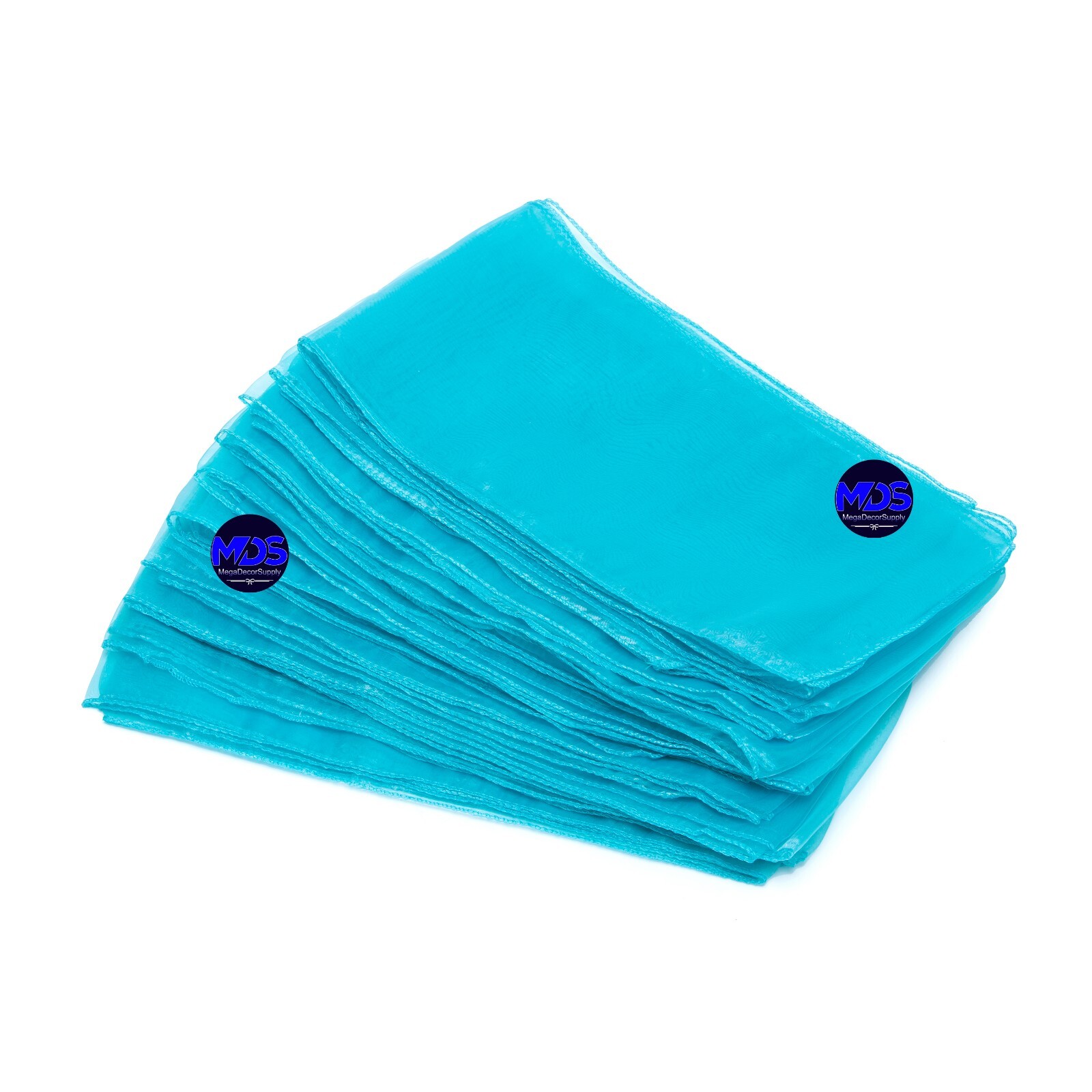 100 Teal Organza Chair Sashes Bows for Wedding Party Event Decoration, Free Ship