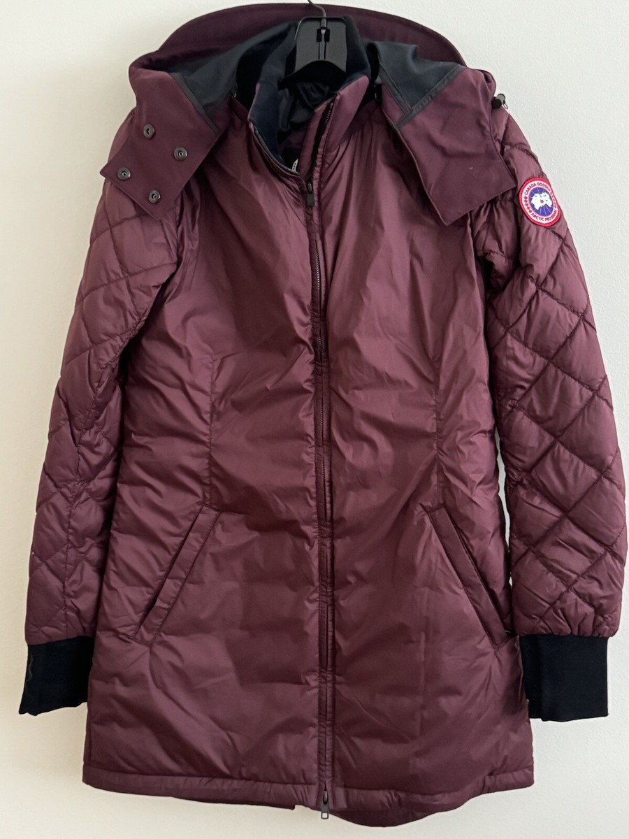 NWT Canada Goose SMALL Stellarton Down Jacket Burgundy Hood