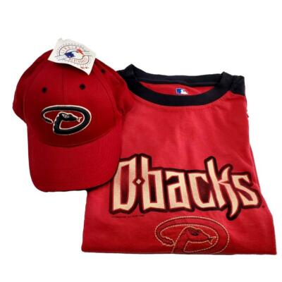 Arizona Diamondbacks Men's XL T-Shirt Kid's Hat Cap Adjustable Embroidered Snake