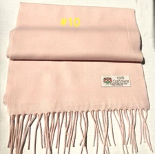 BRAND NEW 100% CASHMERE SCARF /WRAP MADE IN ENGLAND SOLID Light Pink