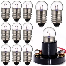 10 Pcs 2.5 Volt Light Bulb Miniature Bulbs Lightbulb Glass