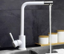Best White Stainless Kitchen Faucet Basin Bathroom Hot and Cold Deck Mounted