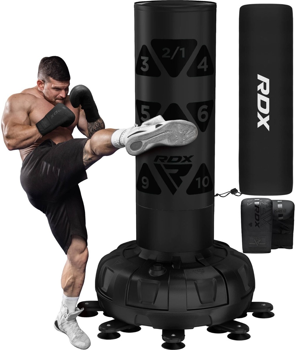 RDX Freestanding Punching Bag with Gloves Leather Punch Bag Heavy