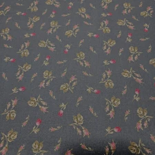 32" Belles Pivoines P&B Textiles Small Rose Floral on Gray