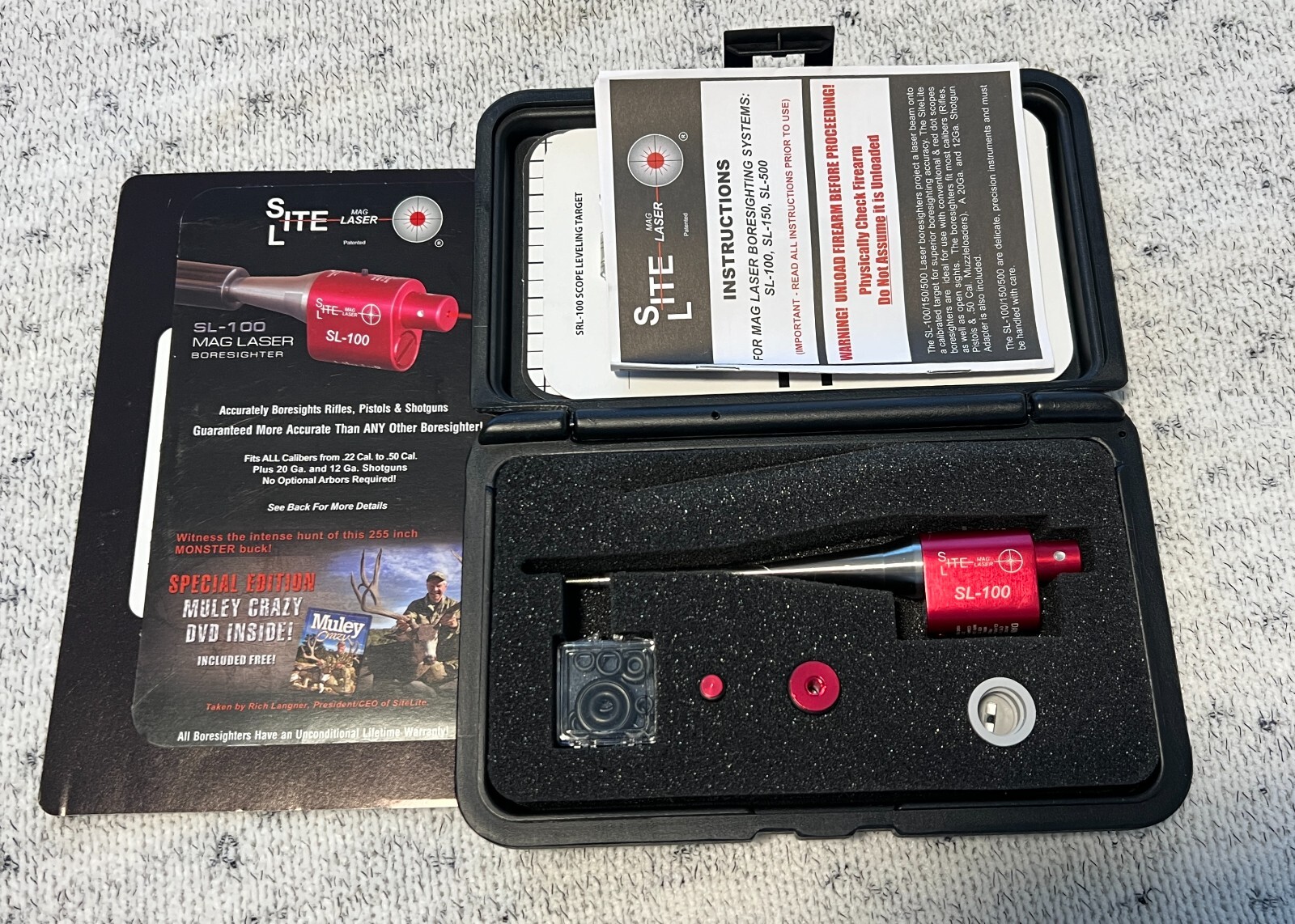 SiteLite SL100 MAG Laser Boresighter System DOM 321 Red 703952180010