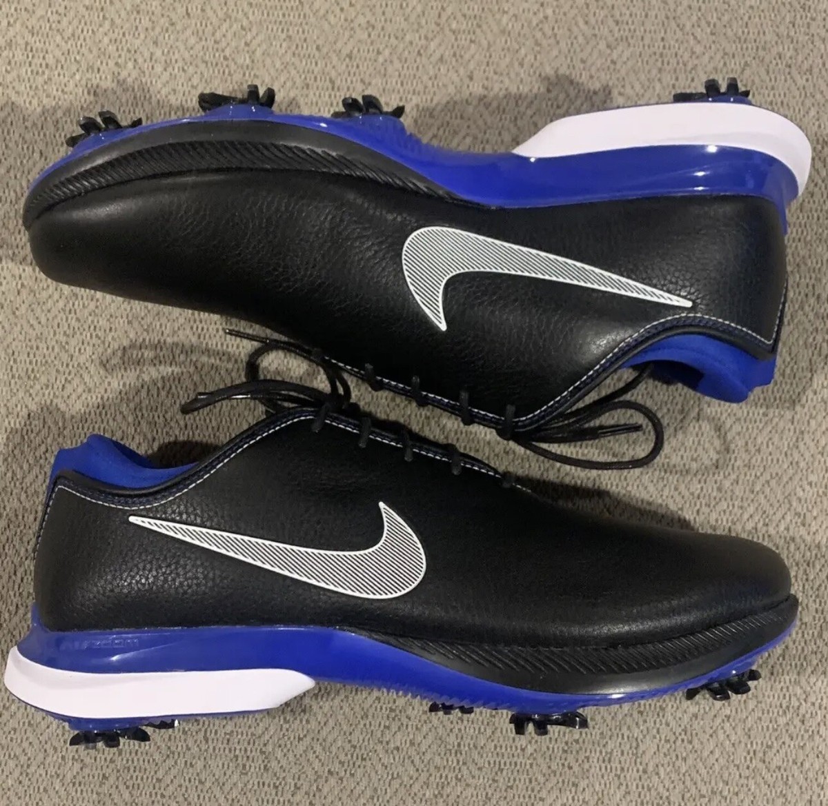 Nike Air Zoom Victory Tour 2 Golf Cleats Black Blue Mens  display picture 1