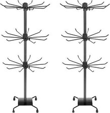 3 Tier Spinner Display Rack for Jewelry Keyrings Hats Toys, Pack of 2