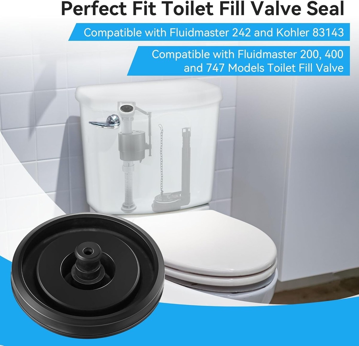 Specialty Toilet Fill Valve For Glacier Bay And Niagara Flapperless Toilets - Direct Replacement (703AP4)