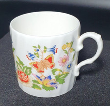 Flat Dimitasse Cup by Aynsley  Fine Bone China of Cottage Garden pattern