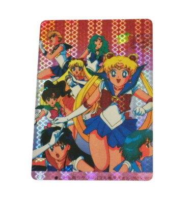 Vintage Neptune Uranus Venus Jupiter Team 90s Sailor Moon Prism Sticker Card