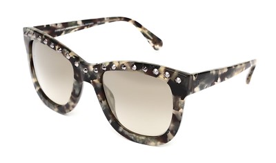 Diane Von Furstenberg Haley DVF-595S Marble Stud Spike Cat Eye Sunglasses w Case Diane von Furstenberg Sunglasses mod. Haley DVF 595S Metal  main image 2