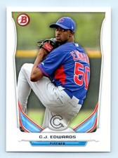 2014 Bowman Draft Picks & Prospects Top C.J. Edwards Chicago Cubs #TP-72