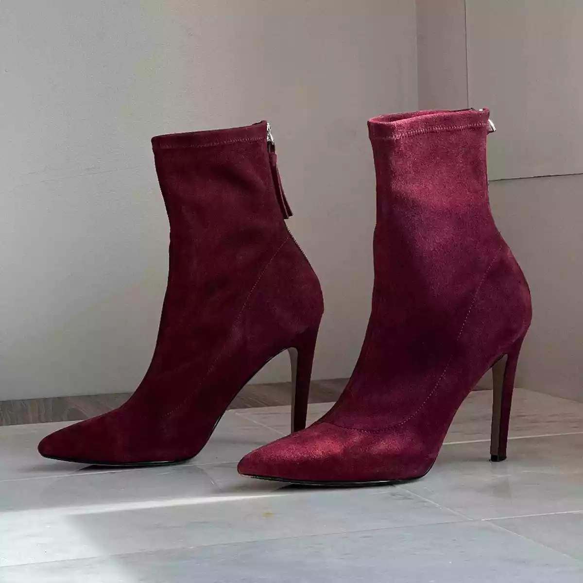 Ava suede top stiletto bootie
