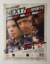 2K Sports Who's Got Next NBA NHL 2K7 2006 Magazine Print Ad