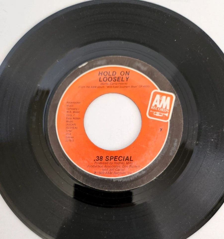 .38 Special ~ Hold On Loosely/Throw Out the Line A&M Records 45 RPM 7" Vinyl Foto 3 de 4