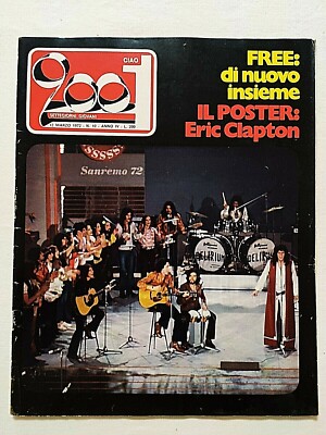 RARE CIAO 2001 10-1972 SANREMO 72-ATOMIC ROOSTER-OSAGE TRIBE-GROUNDHOGS-MANDRAKE