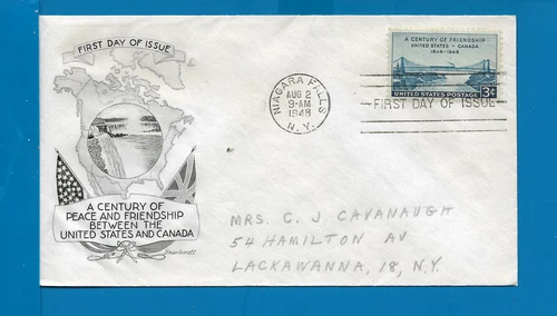Scott 961 Canadian Friendship Aug 2, 1948 SMARTCRAFT FDC