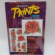 Highgate's Body Prints Temporary Tattoos-Rose Rhapsody - Waterproof NEW