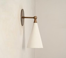 Wall Articulated Mid Century Modern Solid Antique Brass Sputnik Stilnovo light