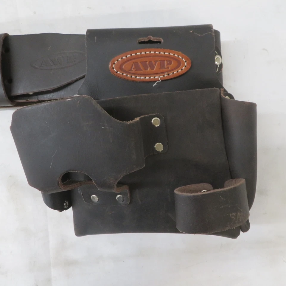AWP Leather Tool Belt 50" with Leather Pouch - Image 2 of 4