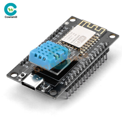 ESP-12F ESP8266 NodeMCU Development Board with DHT11 Temperature Humidity Sensor
