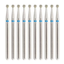 Dental Diamond Burs FG 801L/014M Standard Grit Long Round Ball High Speed Bur