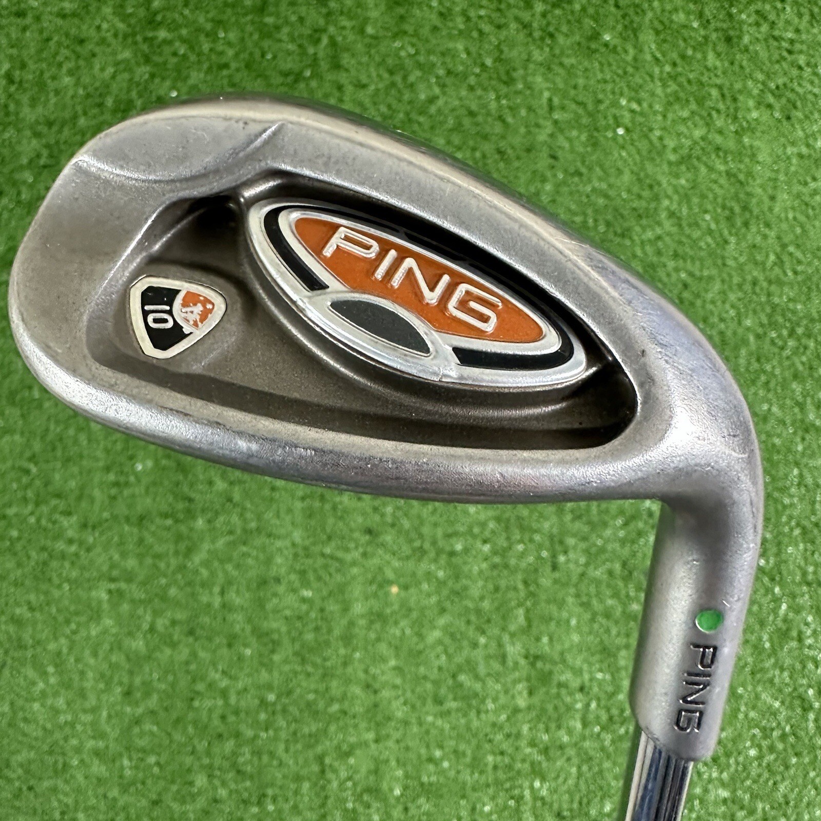 Ping i10 Lob Wedge LW Green Dot Steel AWT Shaft Stiff Flex Right Handed