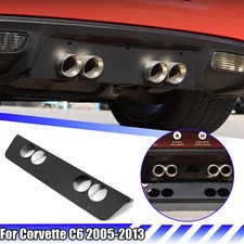 Black Stainless Steel Exhaust Filler Panel trim Für Corvette C6 2005-2013