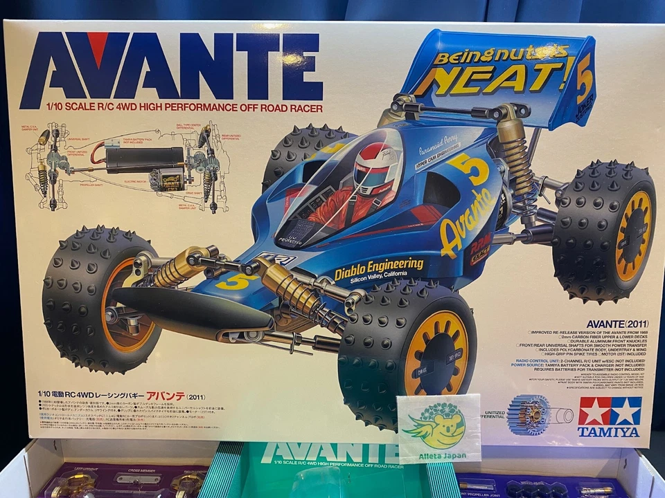 Radio commande électrique RC 4WD Racing Buggy TAMIYA AVANTE 2011 échelle 1/10... - Photo 2/4