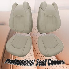 For 2008-2012 Buick Enclave Driver Passenger Bottom Top Leather Seat Cover Tan