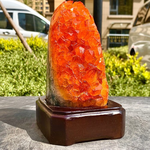 3.32LB Superb Yellow Citrine Crystal Cave Decor Stone Cathedral Geode Specimen - 第 11/14 張圖片