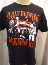 Surly Brewing Black T Shirt - Men's Large DARKNESS DAY - STAFF -  Very Nice