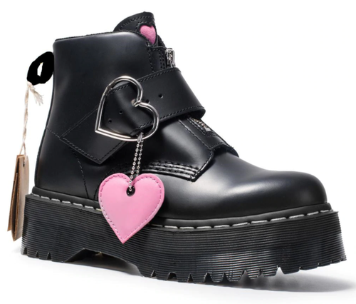 black heart platform boots