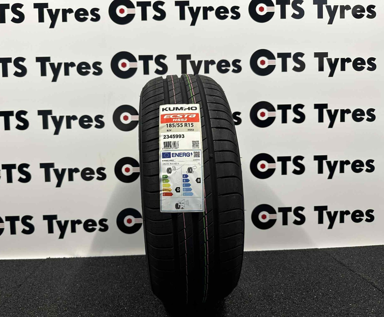1 X 185/55R15 Kumho Ecsta HS52 82V NEW QUALITY TYRE  185 55 15