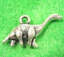 50Pcs. WHOLESALE Tibetan Silver Dinosaur TYRANNOSAUSUS REX Charms Pendants Q0114