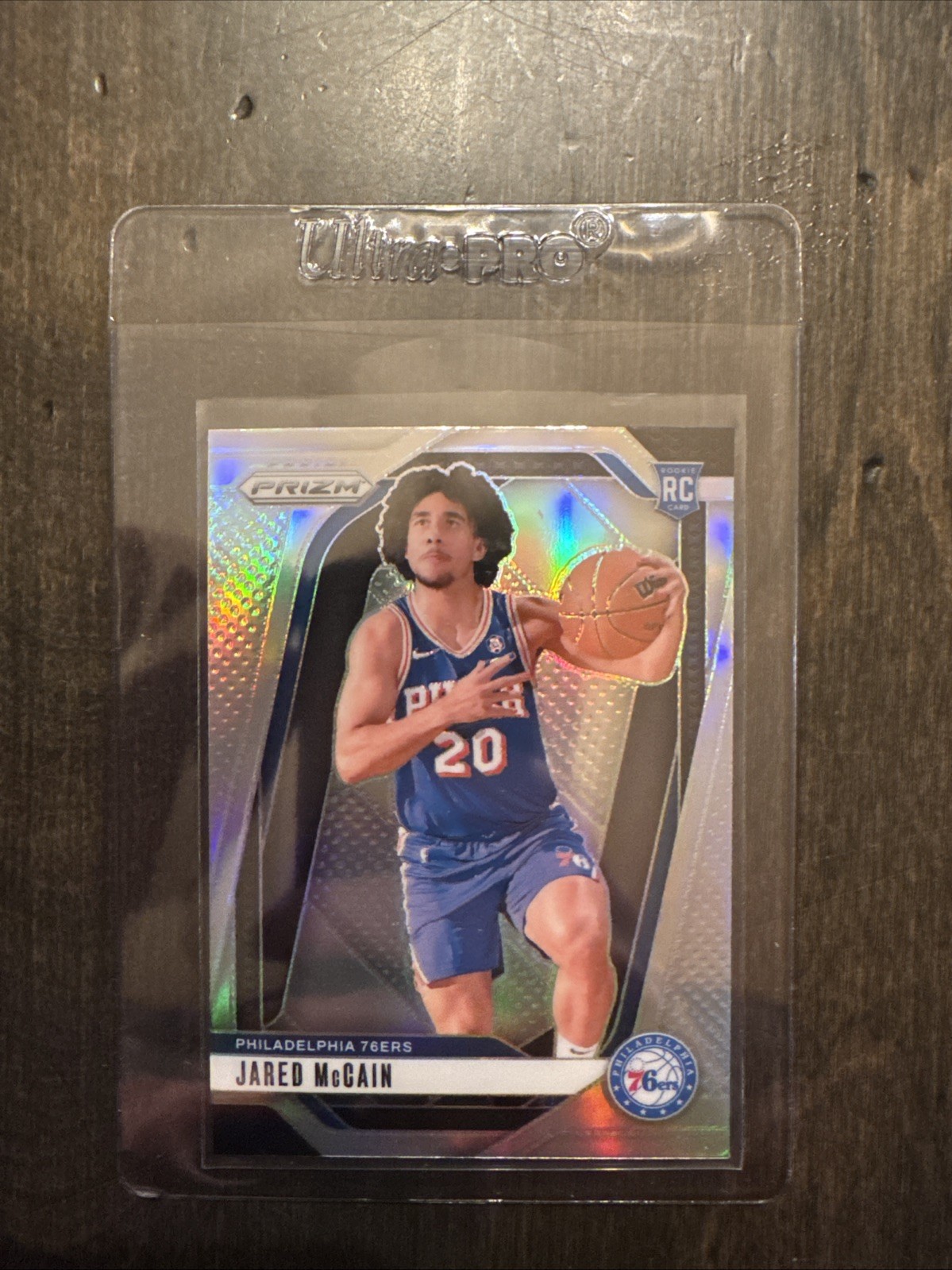 2024-25 Panini Prizm Jared Mccain RC Silver Refractor Prizm #222 76ers