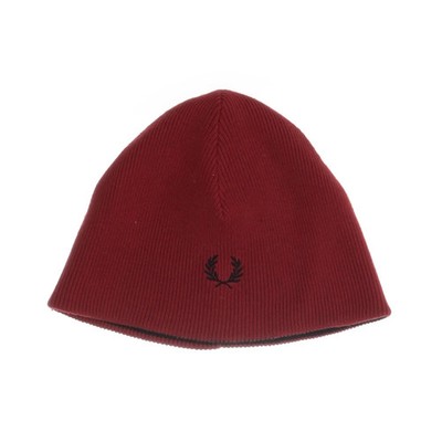 Fred Perry, Beanie-Mütze, Größe: ONE SIZE, Acryl/Baumwolle, Rot #0Ea