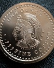 1 oz .999 Fine Copper Round Cuauhtemoc Aztec/Mayan Calendar Design lot of 2 — photo 1