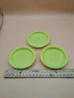 Vintage 1940’s Hazel Atlas Set of 3 Milk Glass Coasters