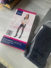 NIB SIGVARIS MEDICAL Pantyhose Fashion Graduated Support OPAQUE  15/20mmHg SZ ML