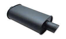 Vibrant 1147 Streetpower Black Flat Oval Muffler, 20 inches
