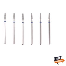 Nail Drill Bits Tapered Barrel Set 6pcs Diamond Manicure Professional Use