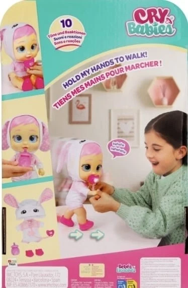 Cry Babies My First Steps i Suoi Primi Passi Bambola Interattiva da 18+ Mesi - Immagine 3 di 4