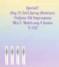 4/$20•R0LL 0N PERFUME OILS•OVER 500 PERFUME OIL•SCENT IMPRESSIONS•4/$20