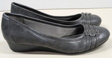 Life Stride Women's Soft System Size 9 Gray Wedge Shoes Nice condition