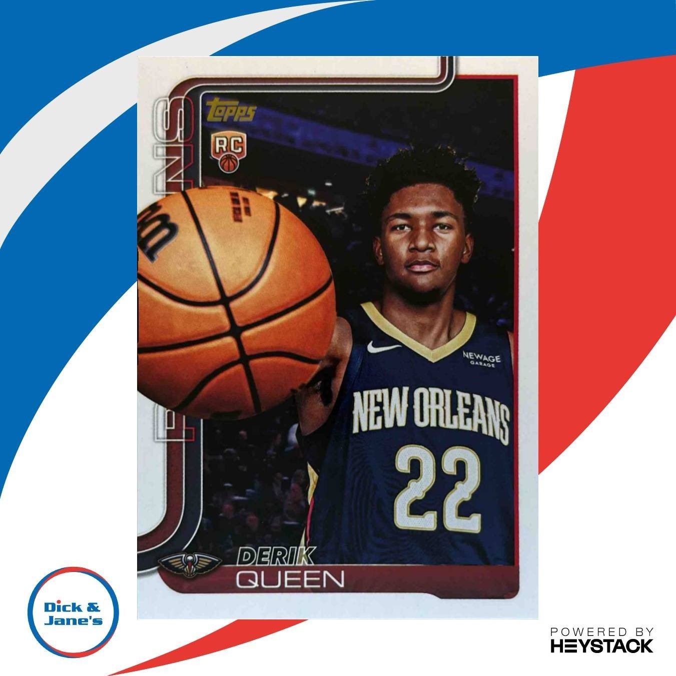 2025-26 Topps Derik Queen Golden Mirror Image Variation #213 RC Pelicans