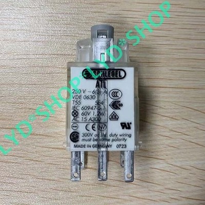 1PCS New SCHLEGEL   VDE 0630 T55 Button Switch IEC60947-5-1 6Pin *vv