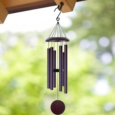 Pvifvi Wind Chimes for Outside Deep Tone, 45" Large WindChimes with 6 Tubes T...
