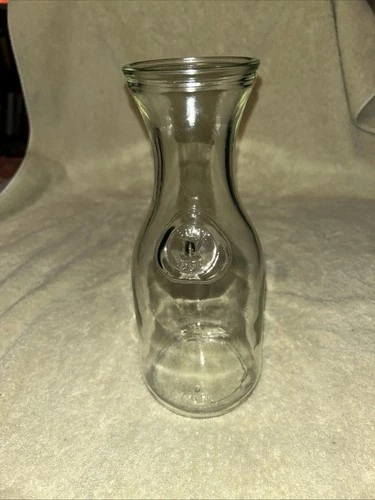 Vintage Paul Masson Clear Glass Milk Bottle/Wine Carafe Since 1852 Decanter